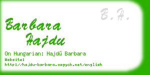 barbara hajdu business card