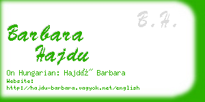 barbara hajdu business card